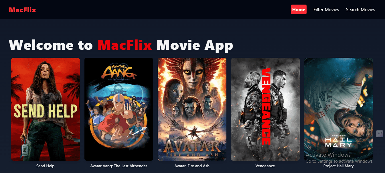 Full-Stack Movie Discovery Platform